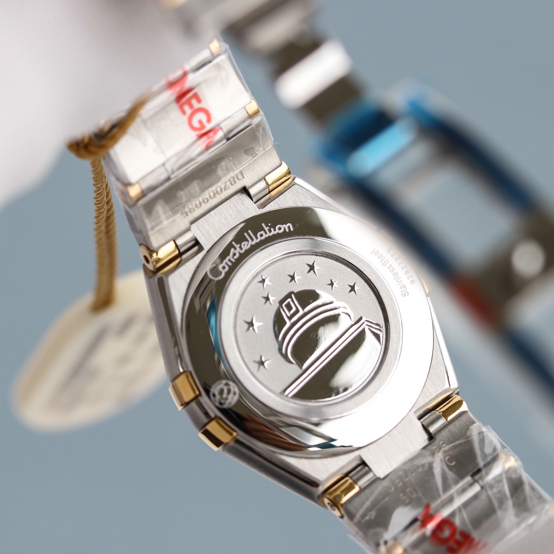 Omega Tw 28 mm quartz Original Mold Opening. 1 Movement 2quartz 3watch Strap Logo 18k 4watch Case ,waterproof 5 6 Air 7