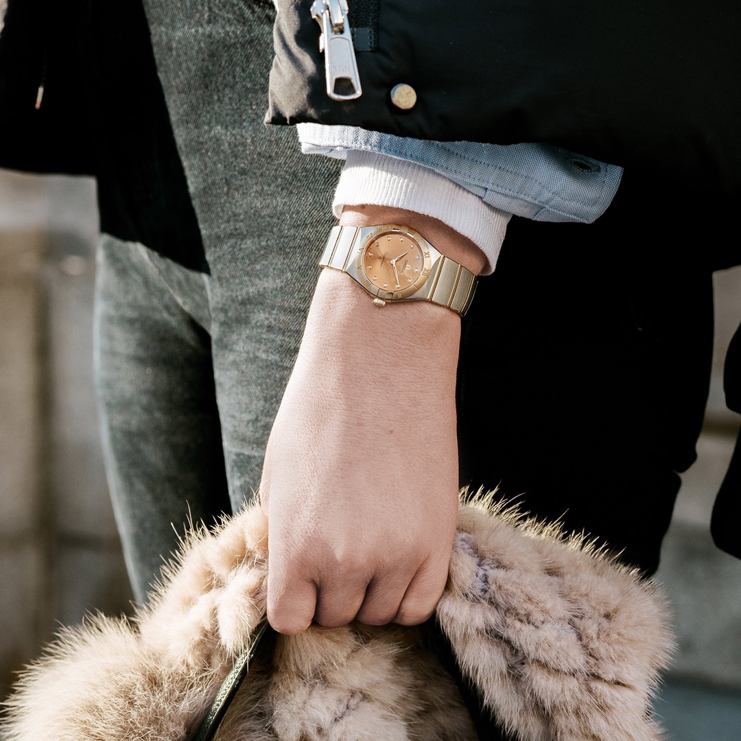 Omega Tw 28 mm quartz Original Mold Opening. 1 Movement 2quartz 3watch Strap Logo 18k 4watch Case ,waterproof 5 6 Air 7