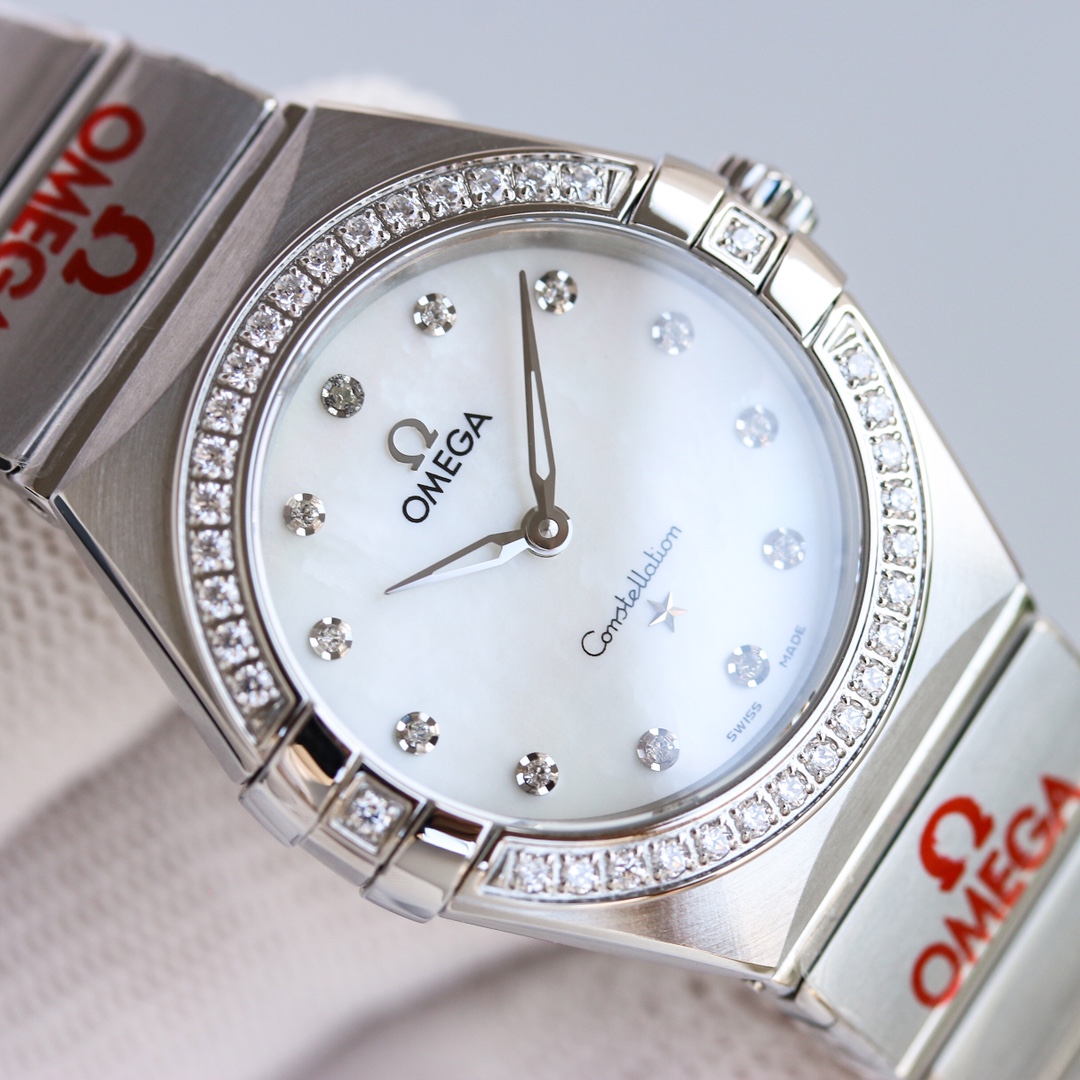 Omega Tw 28 mm quartz Original Mold Opening. 1 Movement 2quartz 3watch Strap Logo 18k 4watch Case ,waterproof 5 6 Air 7