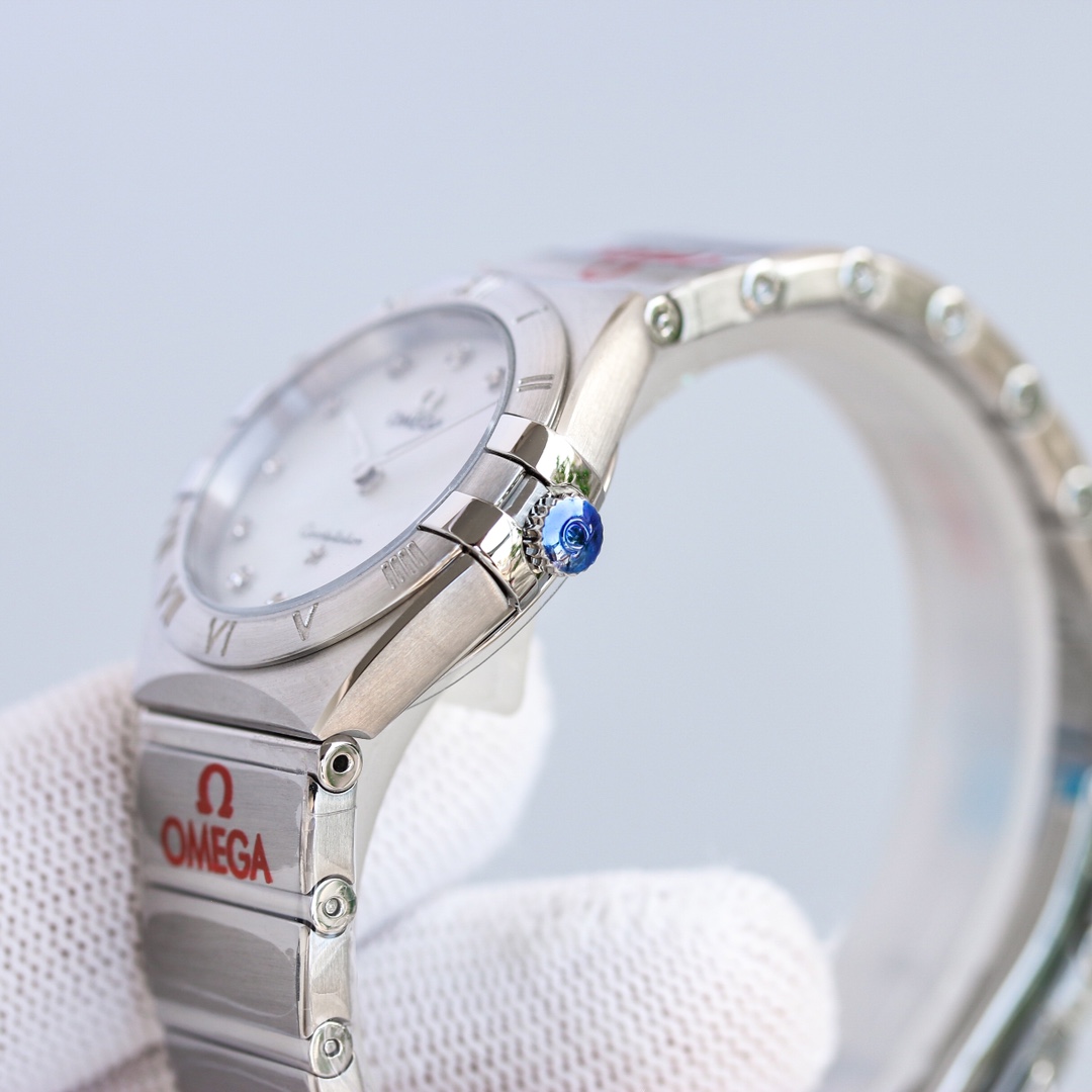 Omega Tw 28 mm quartz Original Mold Opening. 1 Movement 2quartz 3watch Strap Logo 18k 4watch Case ,waterproof 5 6 Air 7