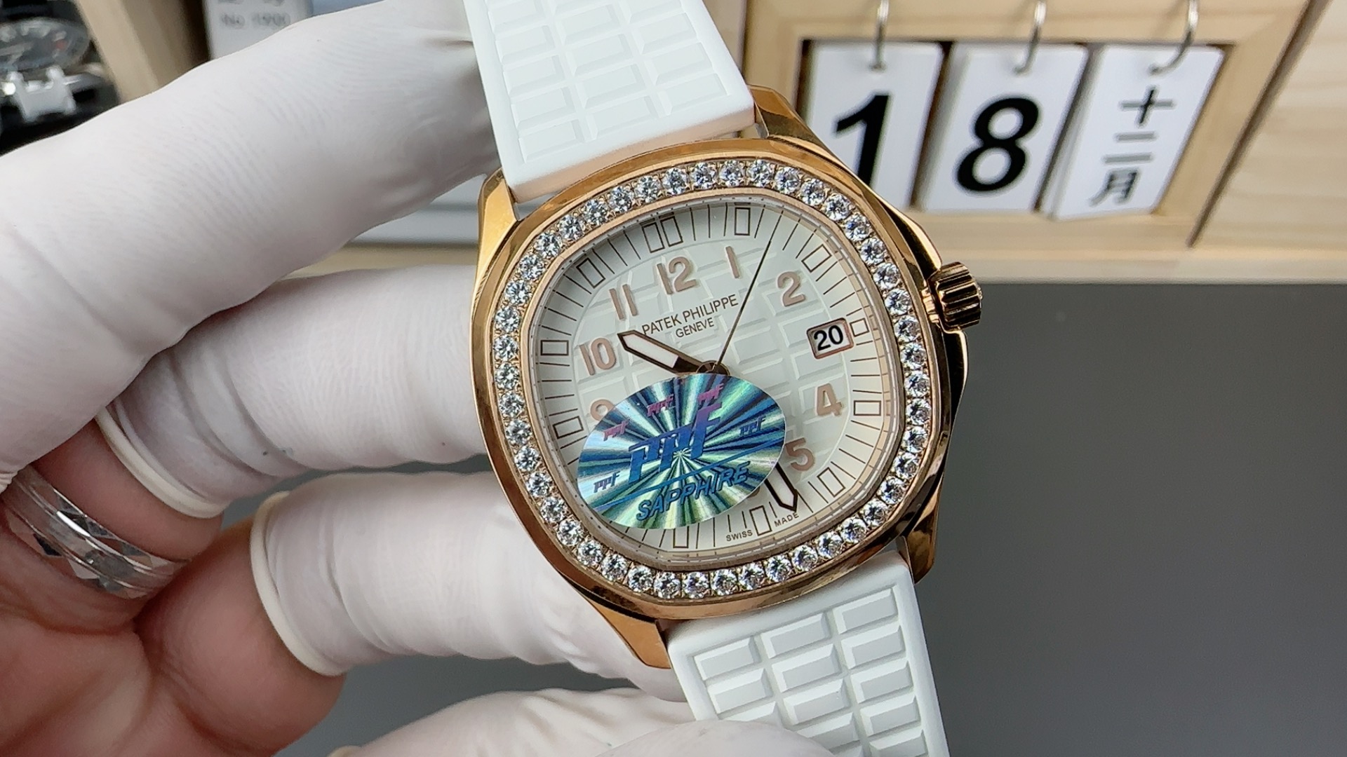 Patek Philippe 5067a Quartz --ppf Originalpp--5067a Mold Opening. Philippe--5067a Watch Strap Original tropical Gram Aquanaut Clasp, Case Size35.6x7.7 mm 46 1gram Movement Quartzmovement Ppcal.e23-250