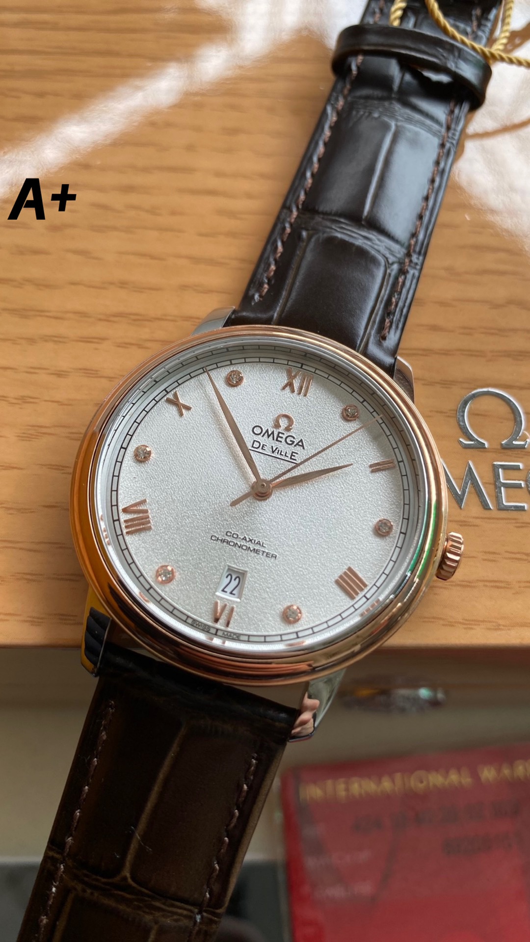 Omega New Style6 5 mm A Factory V2 Watch Strap Steel 2500 Movement Dial Markers