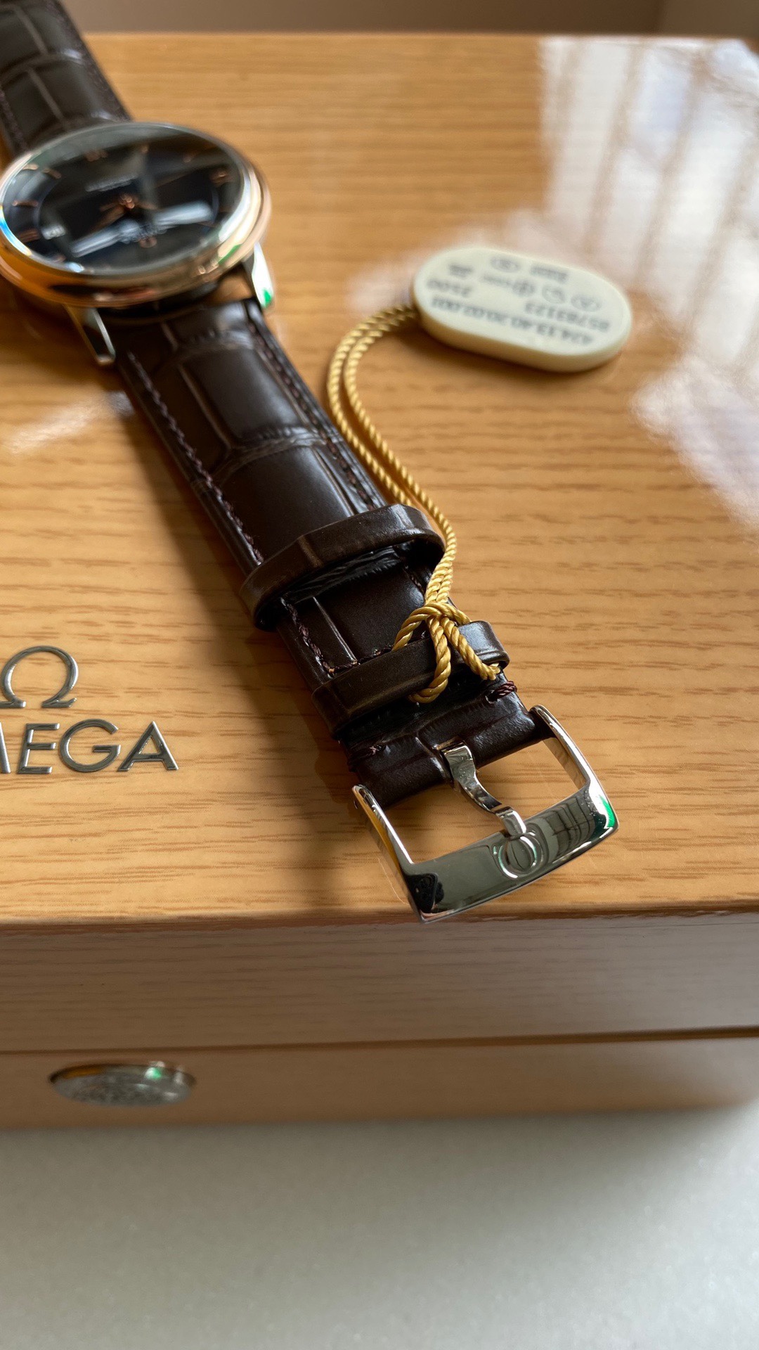 Omega A Factory V2 5 mm Watch Strap Steel 2500 Movement Dial Markers