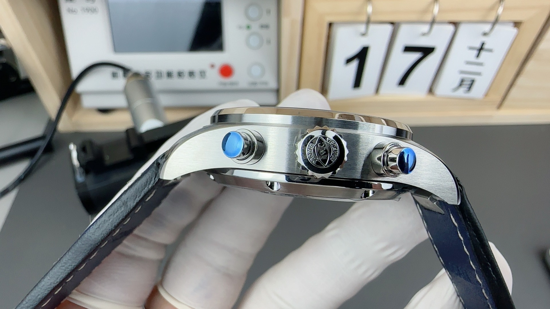 Iwc Aps Chronograph iwcp 1930 Watch Case, 1 Mold Opening,3d 2 Strap:aps Opening Strap New Style ,steel Strapwatch Clasp 3 Dial:aps Dial Sizeluminouswatch Hands, 4 Movement:aps Cal.69385 ,231 8 7750 11