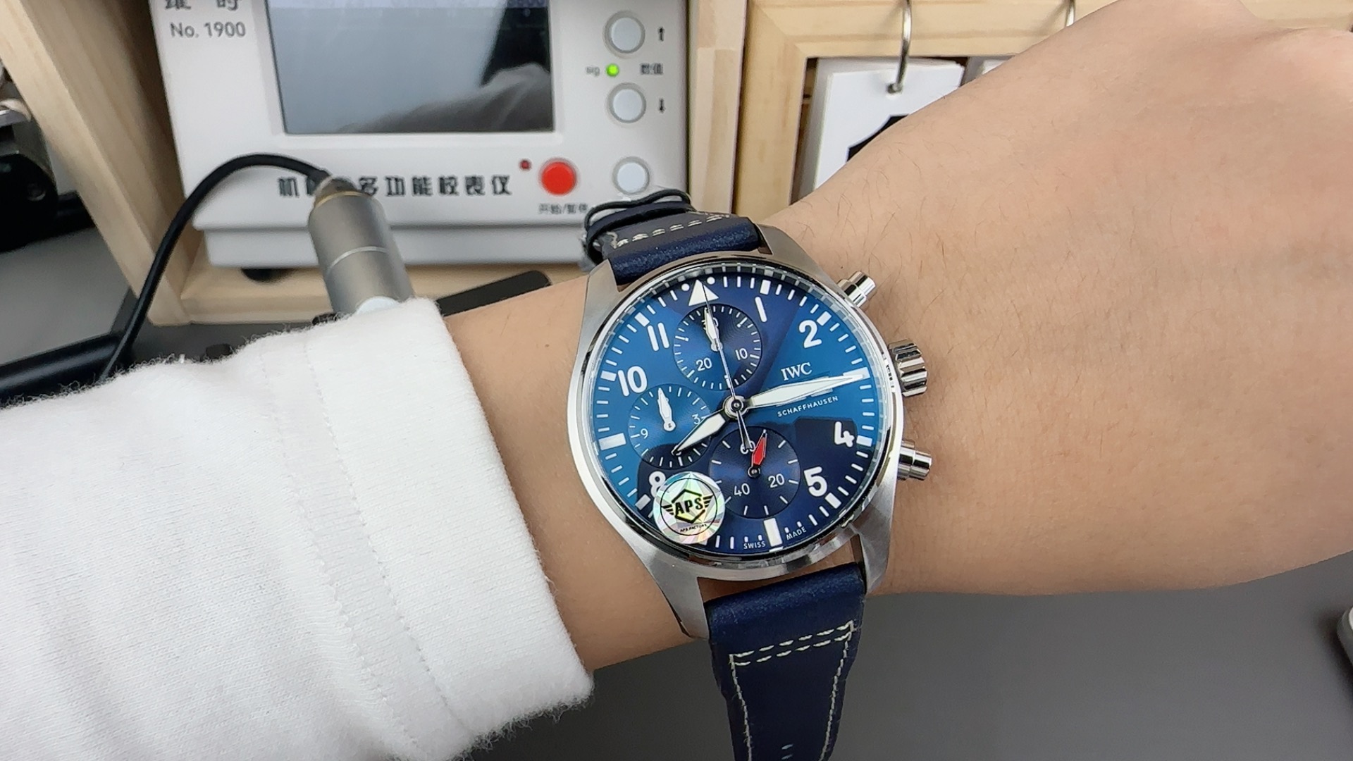 Iwc Aps Chronograph iwcp 1930 Watch Case, 1 Mold Opening,3d 2 Strap:aps Opening Strap New Style ,steel Strapwatch Clasp 3 Dial:aps Dial Sizeluminouswatch Hands, 4 Movement:aps Cal.69385 ,231 8 7750 11