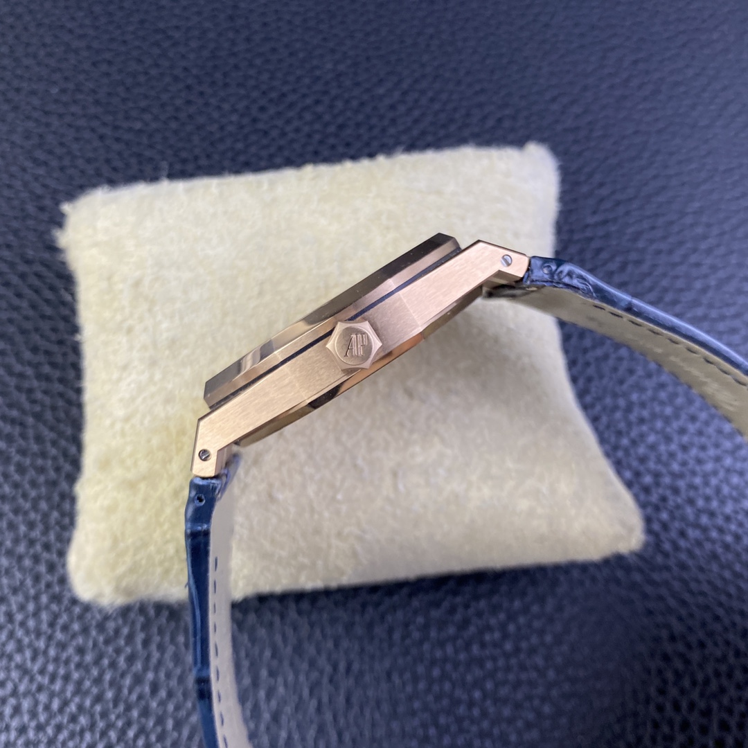 Audemars Piguet Aps 15510ap50 ,rose Gold Plated 4302 Movement, 72 --rose ,size 41x10.4 Watch Case .steel Strap Dial