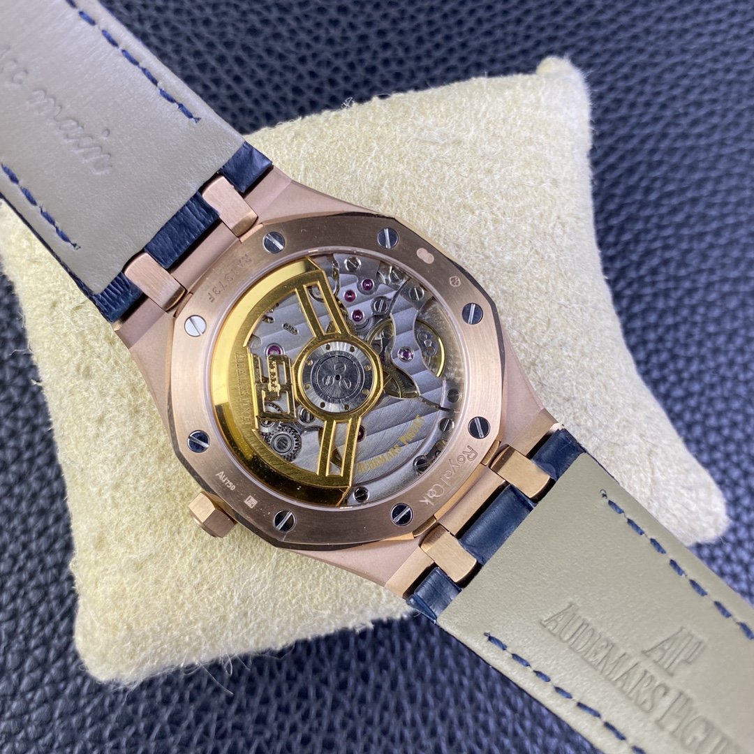 Audemars Piguet Aps 15510ap50 ,rose Gold Plated 4302 Movement, 72 --rose ,size 41x10.4 Watch Case .steel Strap Dial