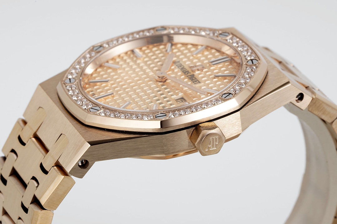 Audemars Piguet Zf Piguetaudemars 67651orwomensquartz Mold Opening, Cnc .watch Casediameter33 mm Case Strap Clasp Dial grande Tapisserie Hands, Date Display royal Oak Etaquartzmovement