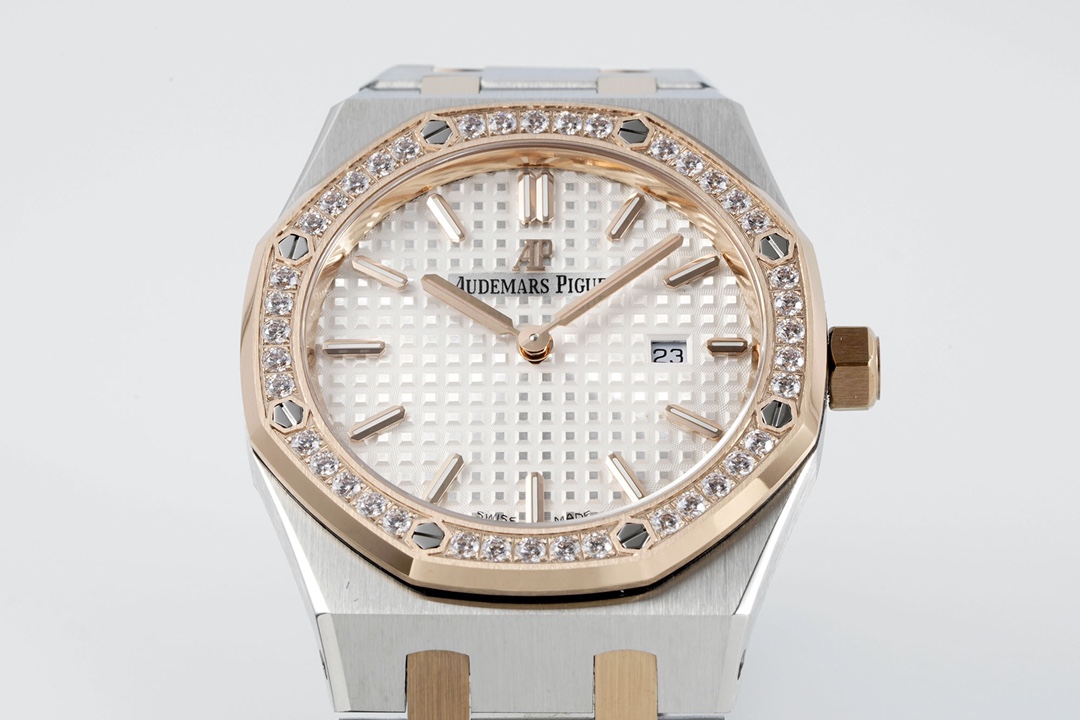 Audemars Piguet Zf Piguetaudemars 67651orwomensquartz Mold Opening, Cnc .watch Casediameter33 mm Case Strap Clasp Dial grande Tapisserie Hands, Date Display royal Oak Etaquartzmovement