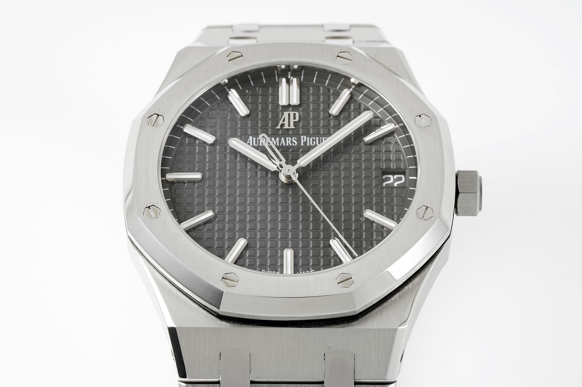 Audemars Piguet Aps 15500v2 4302 Movement-- 5 Mold Opening,size 41x10.4 Watch Case steel Strap Piguetcal.4302 72 Dial X