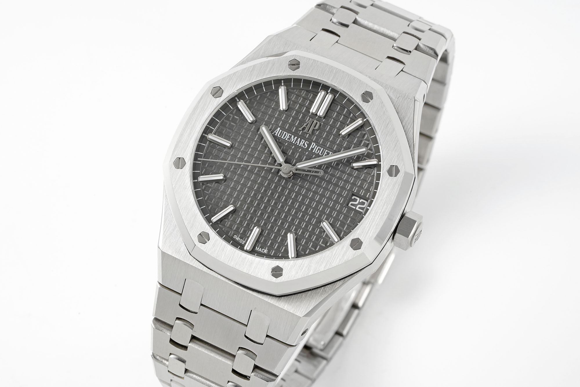 Audemars Piguet Aps 15500v2 4302 Movement-- 5 Mold Opening,size 41x10.4 Watch Case steel Strap Piguetcal.4302 72 Dial X