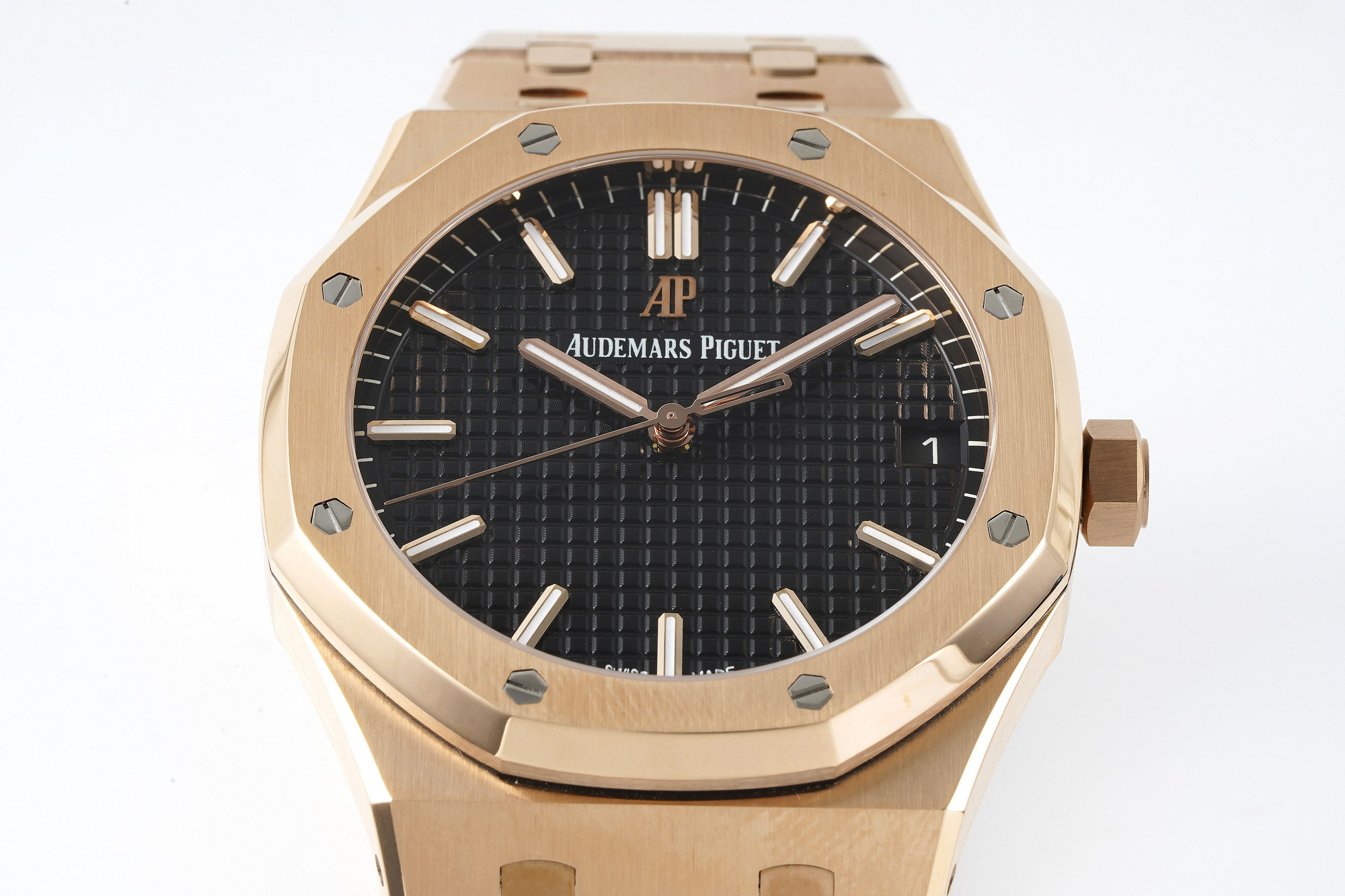Audemars Piguet Aps 15500v2 4302 Movement-- 5 Mold Opening,size 41x10.4 Watch Case steel Strap Piguetcal.4302 72 Dial X