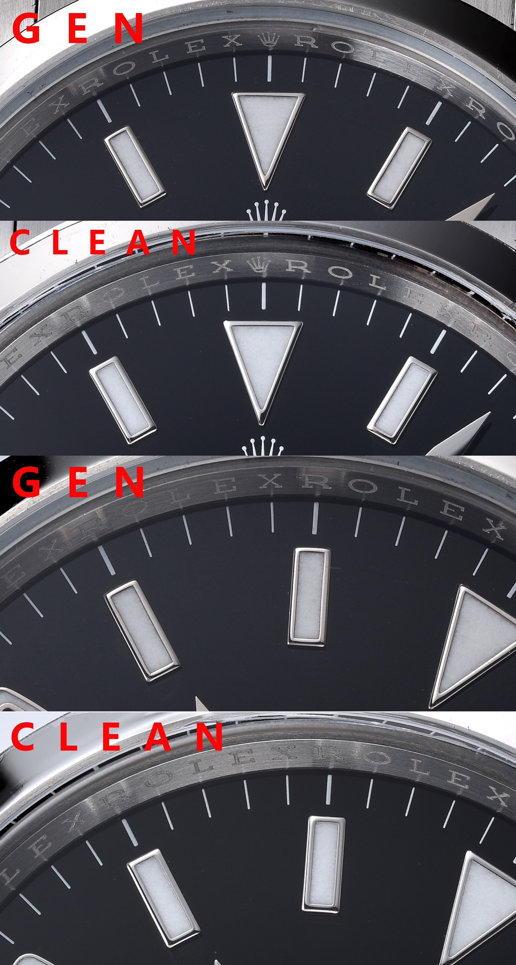 Rolex Clean /c 124270 36 mm Watch Dial Markers, Luminous Hands. C /watch Strap. Mold Opening, / 1