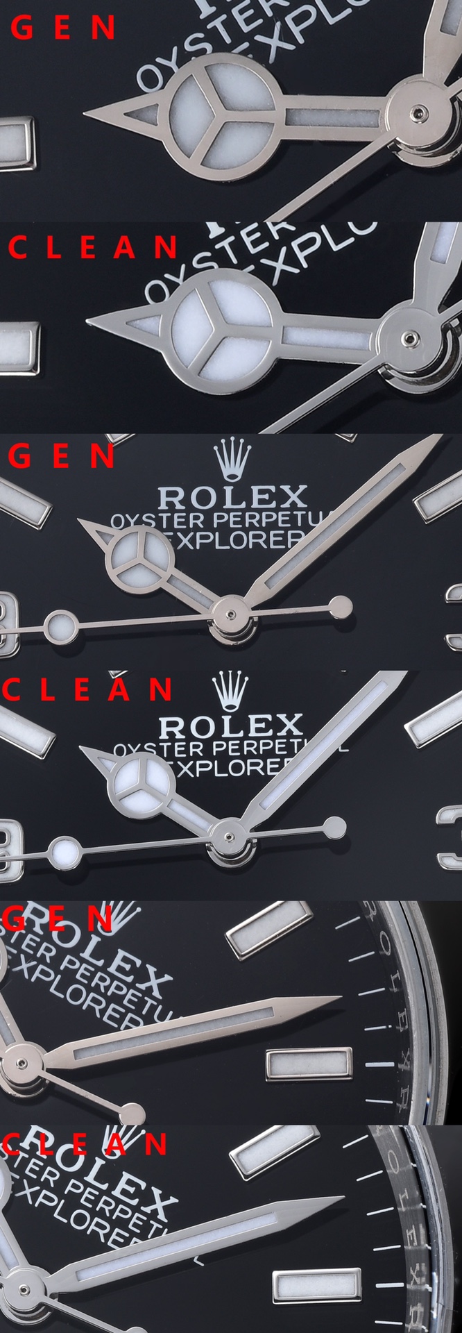 Rolex Clean /c 124270 36 mm Watch Dial Markers, Luminous Hands. C /watch Strap. Mold Opening, / 1