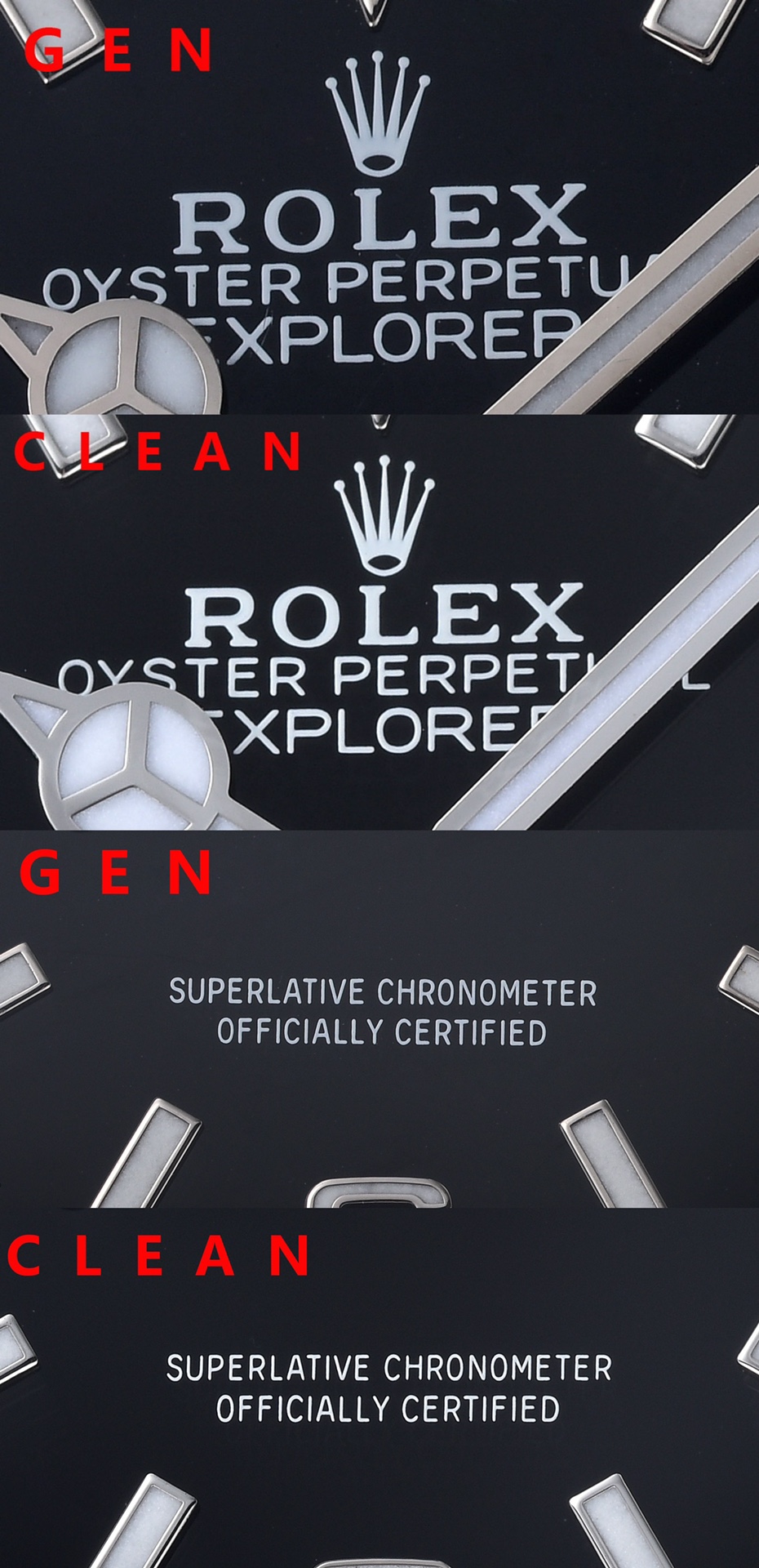 Rolex Clean /c 124270 36 mm Watch Dial Markers, Luminous Hands. C /watch Strap. Mold Opening, / 1