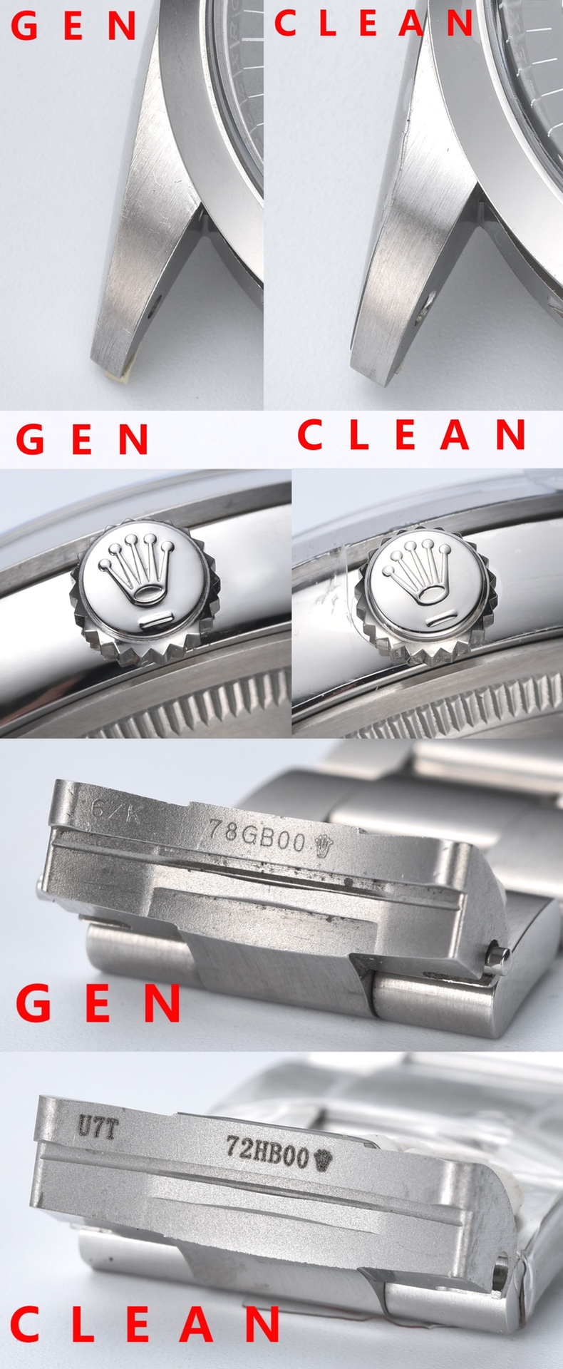 Rolex Clean /c 124270 36 mm Watch Dial Markers, Luminous Hands. C /watch Strap. Mold Opening, / 1