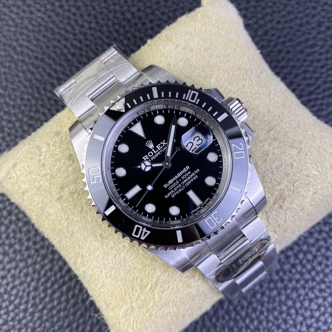 Rolex Clean /c Rolex116610ln 40 mm 3135 Movement 904l / Ar Steel Strap watch Dial Ps: 1-31 Handsluminous/ Luminous C1c3luminous Ip ceramic V4 Original Cleanceramic / Clean-submariner