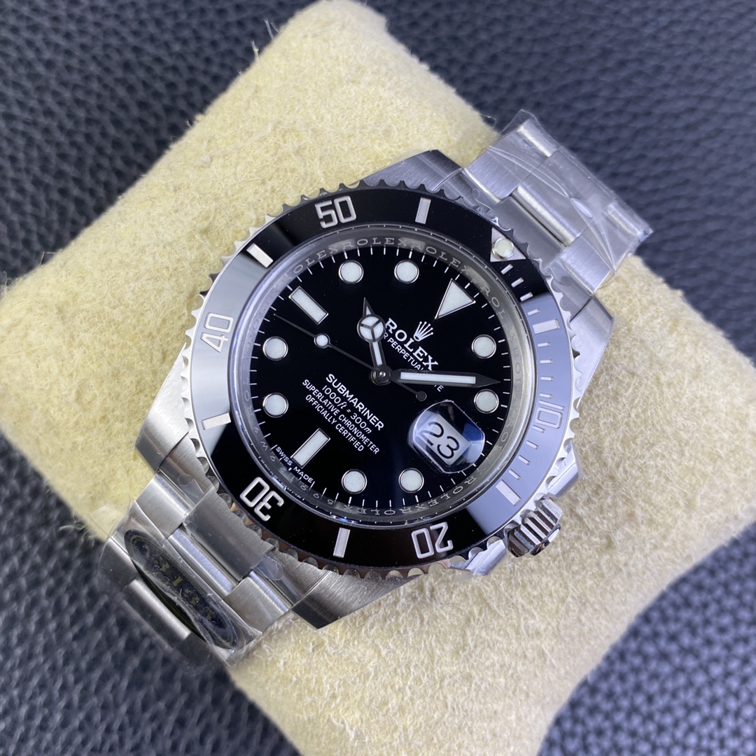 Rolex Clean /c Rolex116610ln 40 mm 3135 Movement 904l / Ar Steel Strap watch Dial Ps: 1-31 Handsluminous/ Luminous C1c3luminous Ip ceramic V4 Original Cleanceramic / Clean-submariner