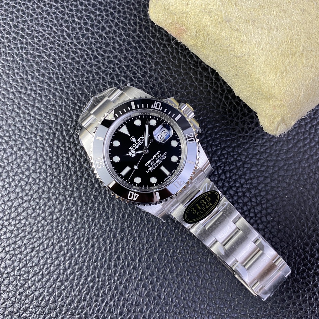 Rolex Clean /c Rolex116610ln 40 mm 3135 Movement 904l / Ar Steel Strap watch Dial Ps: 1-31 Handsluminous/ Luminous C1c3luminous Ip ceramic V4 Original Cleanceramic / Clean-submariner