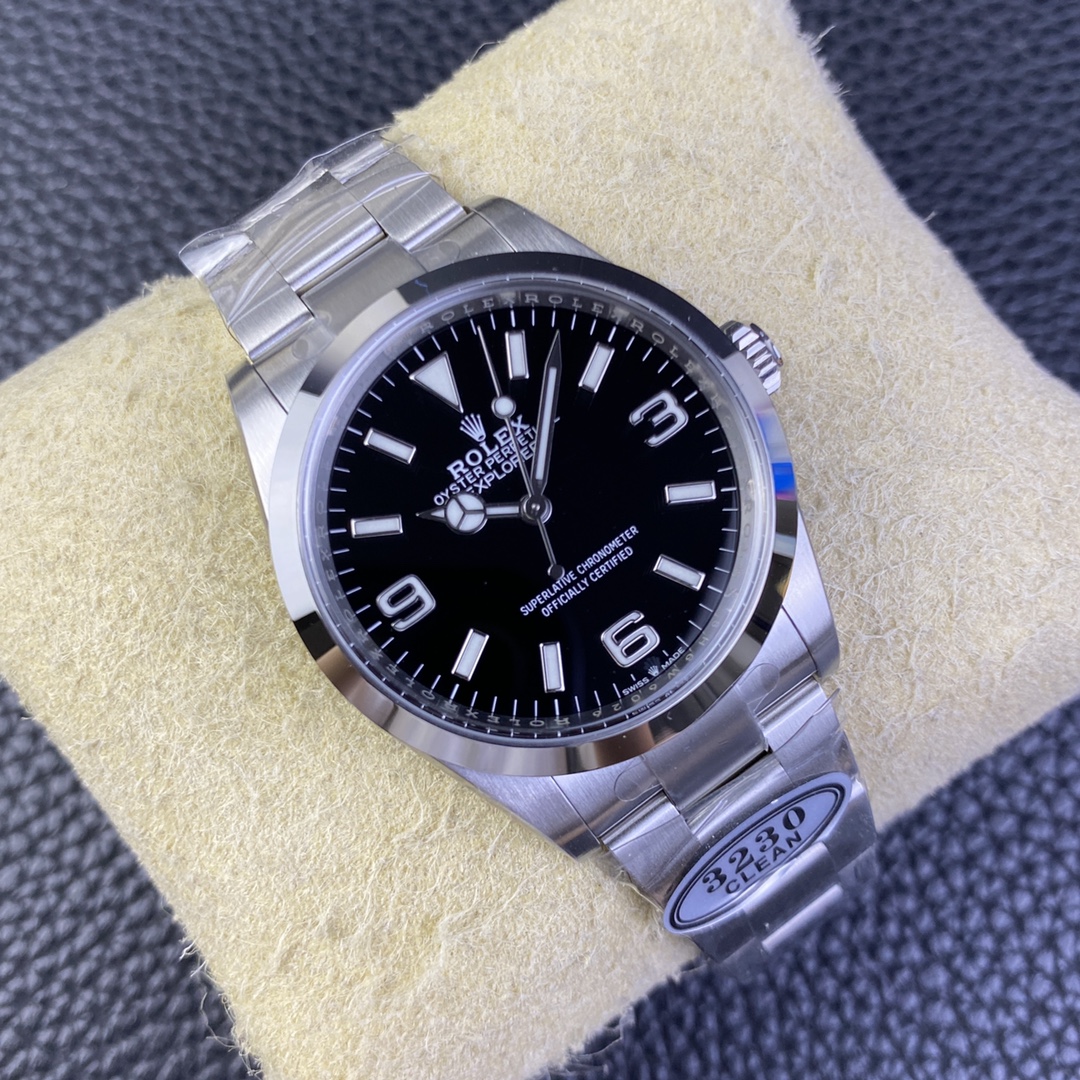 Rolex Clean /c 124270 36 mm Watch Dial Markers, Luminous Hands