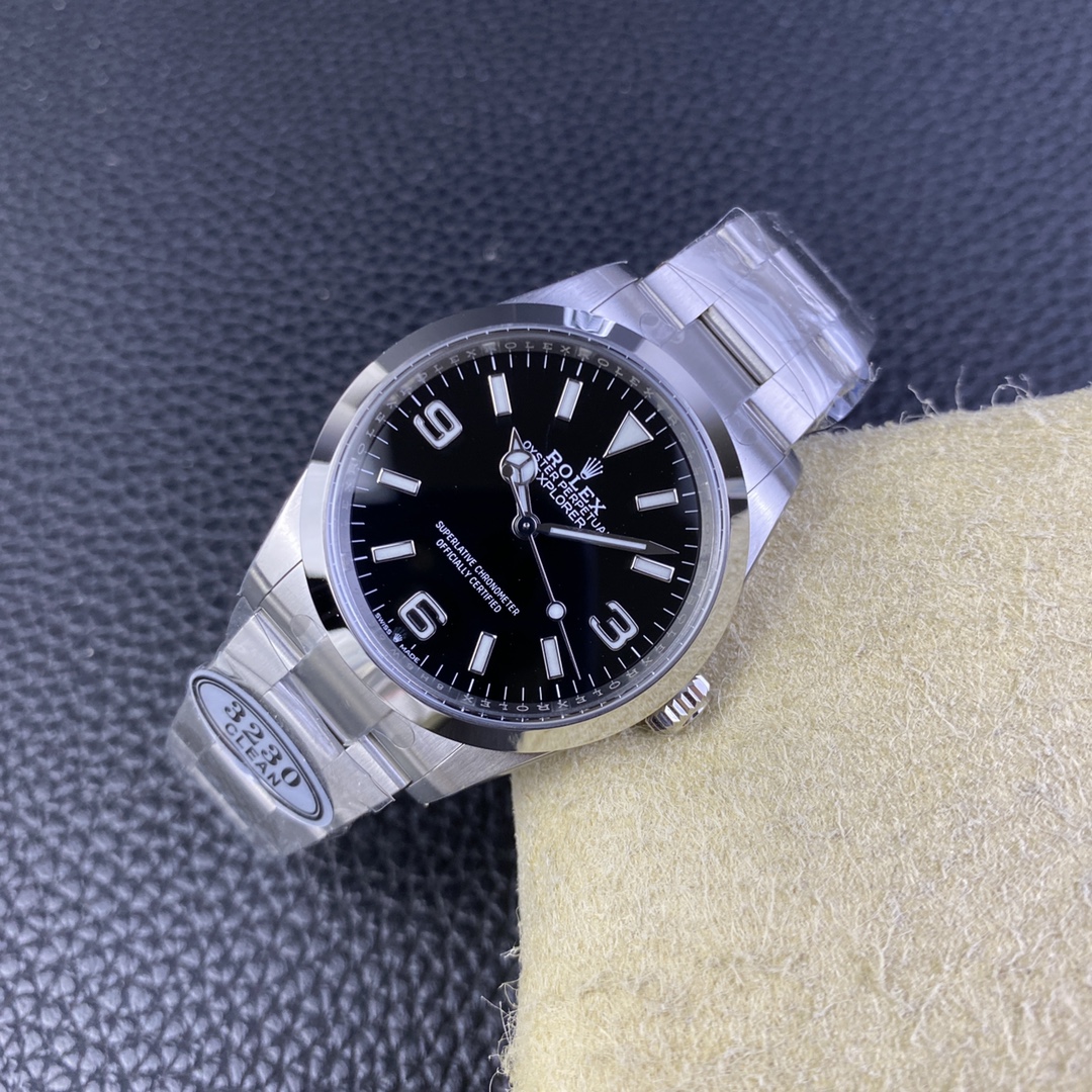 Rolex Clean /c 124270 36 mm Watch Dial Markers, Luminous Hands