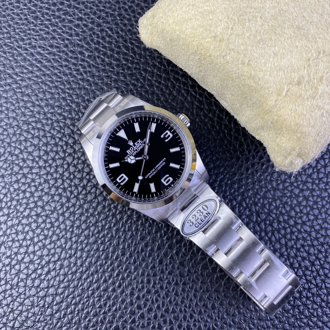 Rolex Clean /c 124270 36 mm Watch Dial Markers, Luminous Hands