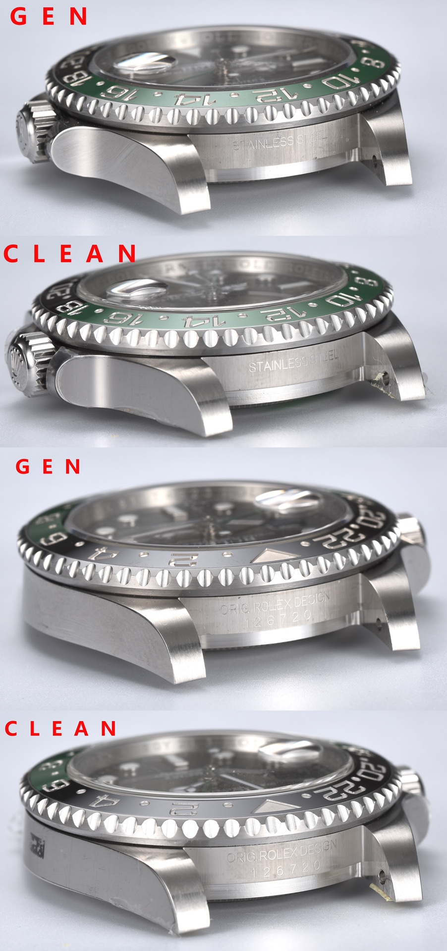 Rolex C Gmt 126720 Rolex1950 6542 1675 New Style 9 3 3285 movement, Ceramic Clean Watch Casewatch Strap Dial 2022 Clasp