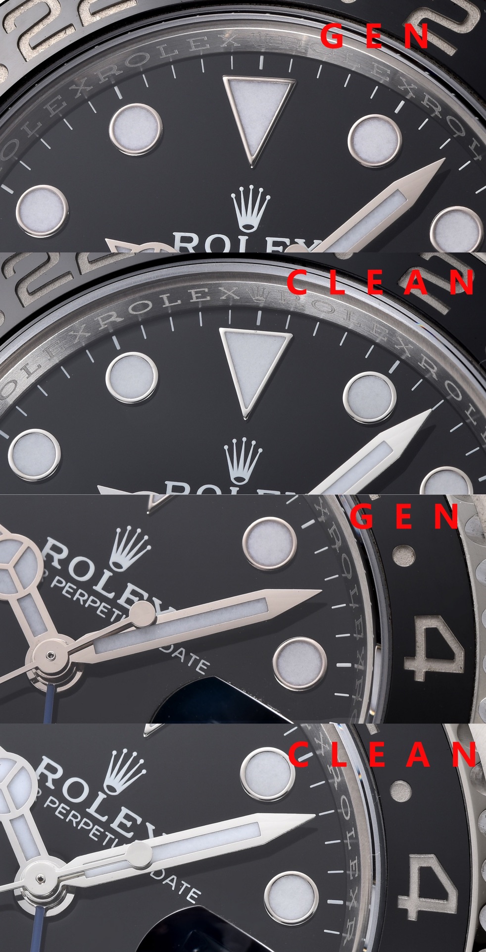 Rolex Clean Gmt Dd3285 V2 Watch Dial Strap Case / Ceramic 22 10 Clasp Logo Dd3285 V2 /