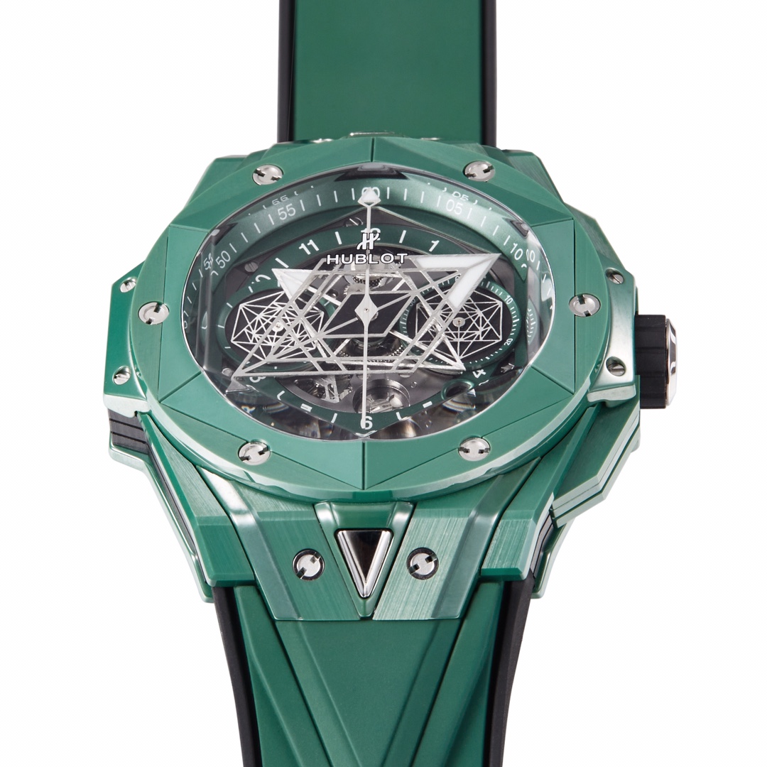Hublot Bbf Ceramic Big Bang Unico Ceramicwatch Case Hub 1240 Chronographmovement 5 ,3 60 Chronograph, 7750 movement Chronograph30 8 9 Watch Crystal Strap Clasp Colorful Hands 45 mm 100
