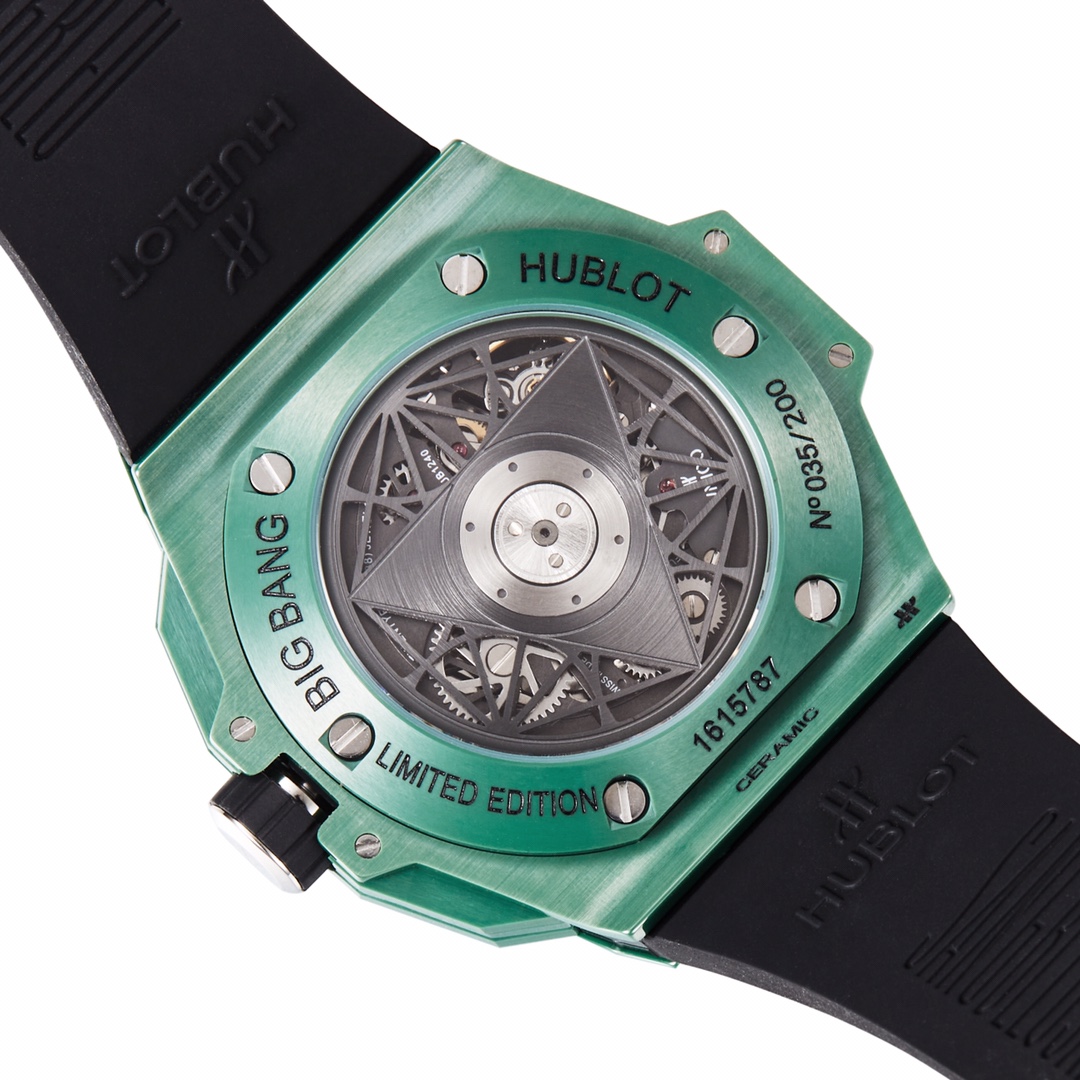 Hublot Bbf Ceramic Big Bang Unico Ceramicwatch Case Hub 1240 Chronographmovement 5 ,3 60 Chronograph, 7750 movement Chronograph30 8 9 Watch Crystal Strap Clasp Colorful Hands 45 mm 100