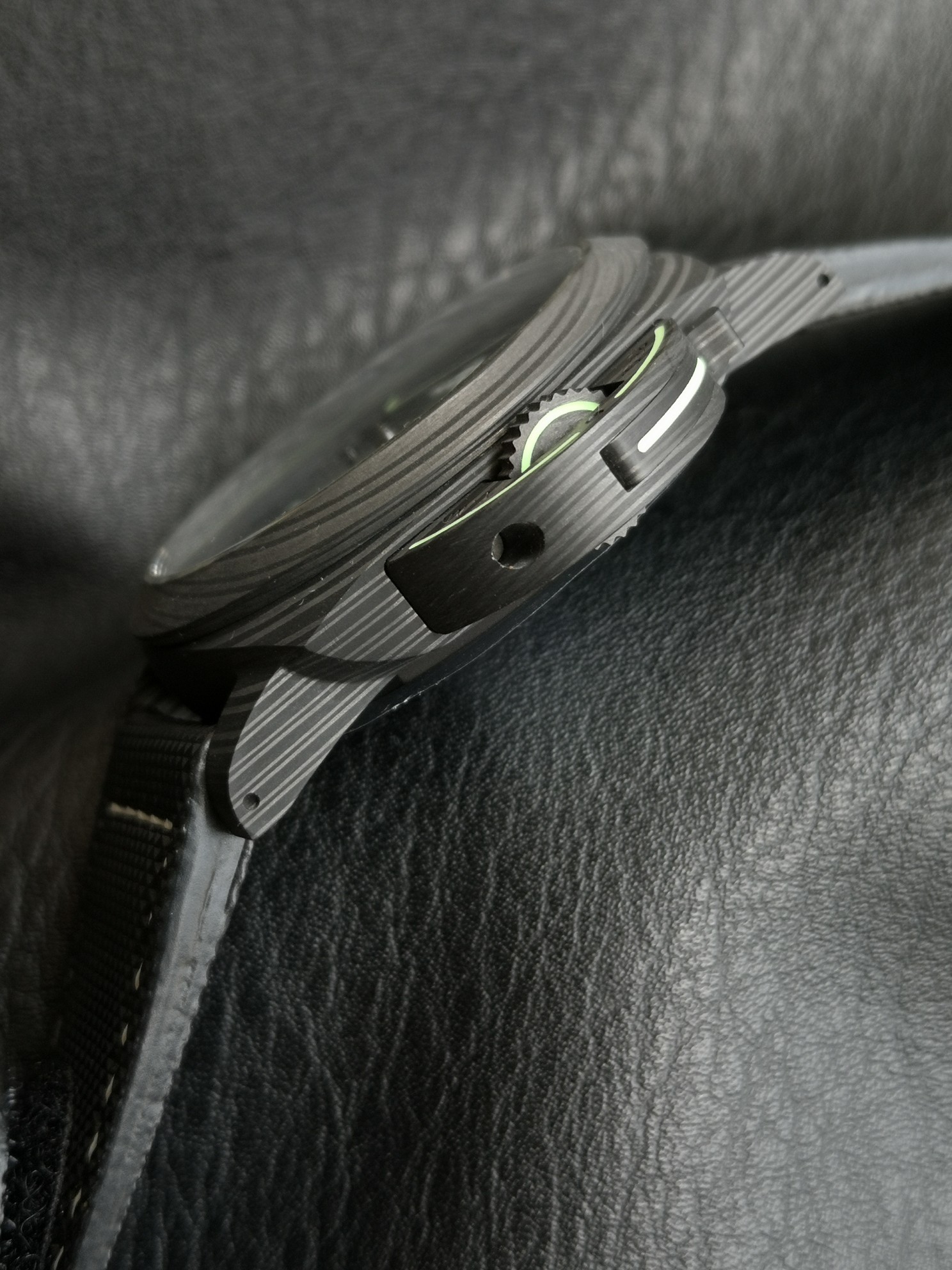 Panerai Vs 2020 :panerailuminor Pam01118 Sportech Watch Strap, Luminous Titaniumwatch Clasp-carbotech Case- Super-luminovaluminous Luminousluminor Marina automatic Dial ,p.9010 ,44