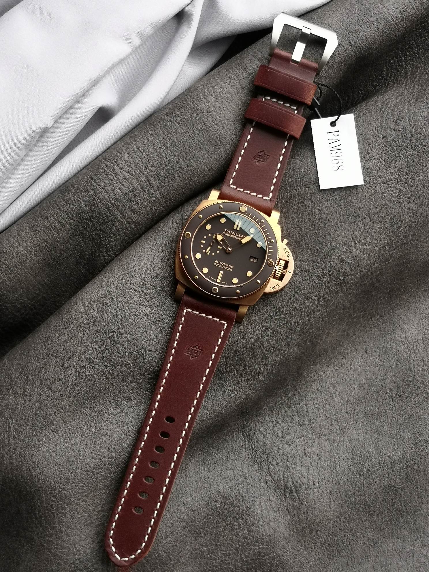 Panerai Radiomir, Luminor M ,42 47 968 671 Small Size1074 Vs :paneraisubmersible Pam00968 / Ceramic Watch Dial,p.9010