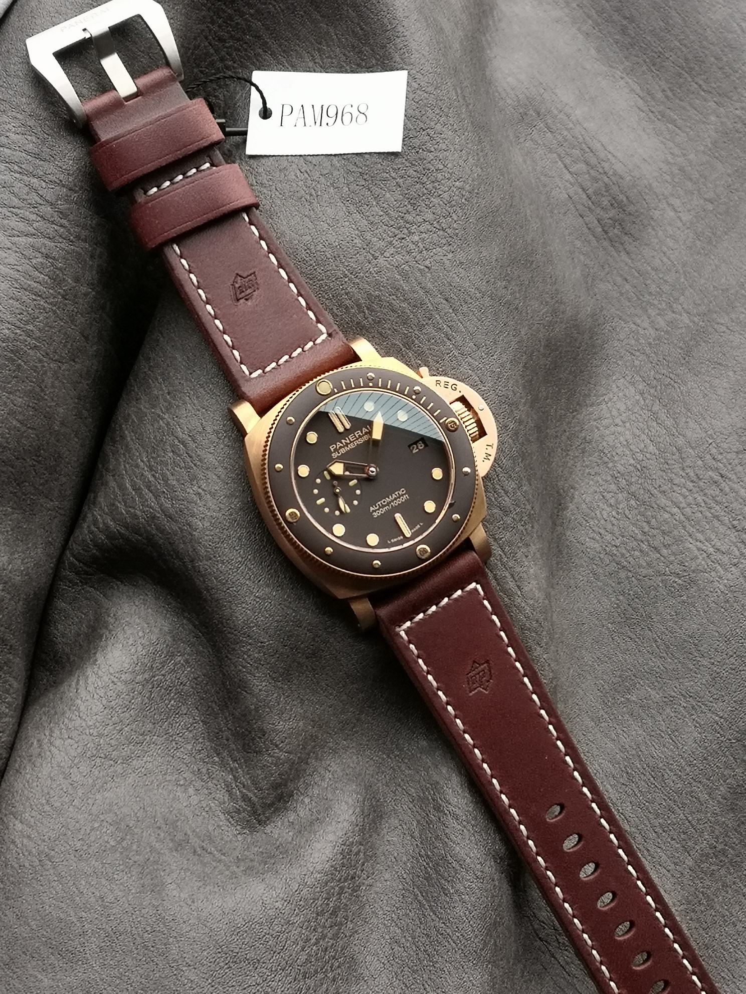 Panerai Radiomir, Luminor M ,42 47 968 671 Small Size1074 Vs :paneraisubmersible Pam00968 / Ceramic Watch Dial,p.9010