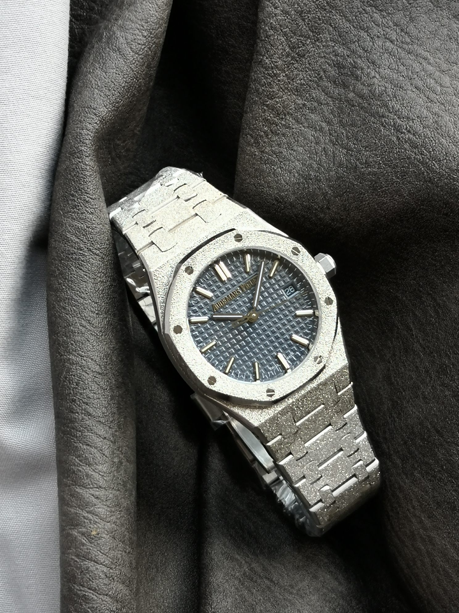 Audemars Piguet Omfaudemars 77350 77351 Mechanical Diameter34 watch Case Calibre 5800automatic Windingmovement, Rose Gold Plated steel Strap Dial Luminous Size