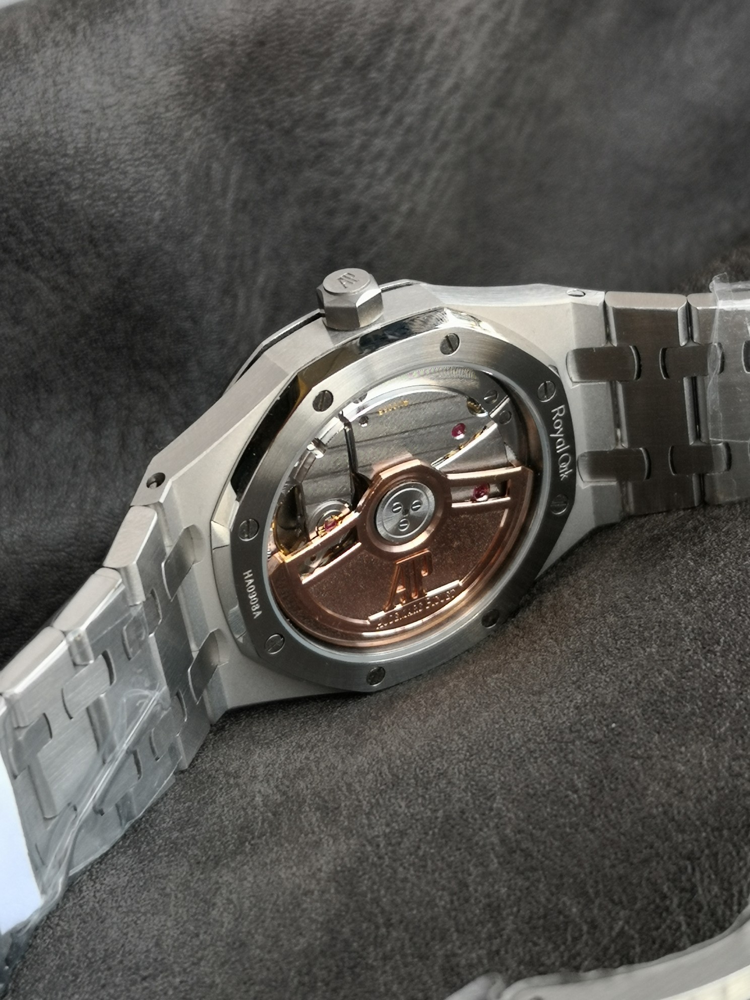 Audemars Piguet Omfaudemars 77350 77351 Mechanical Diameter34 watch Case Calibre 5800automatic Windingmovement, Rose Gold Plated steel Strap Dial Luminous Size