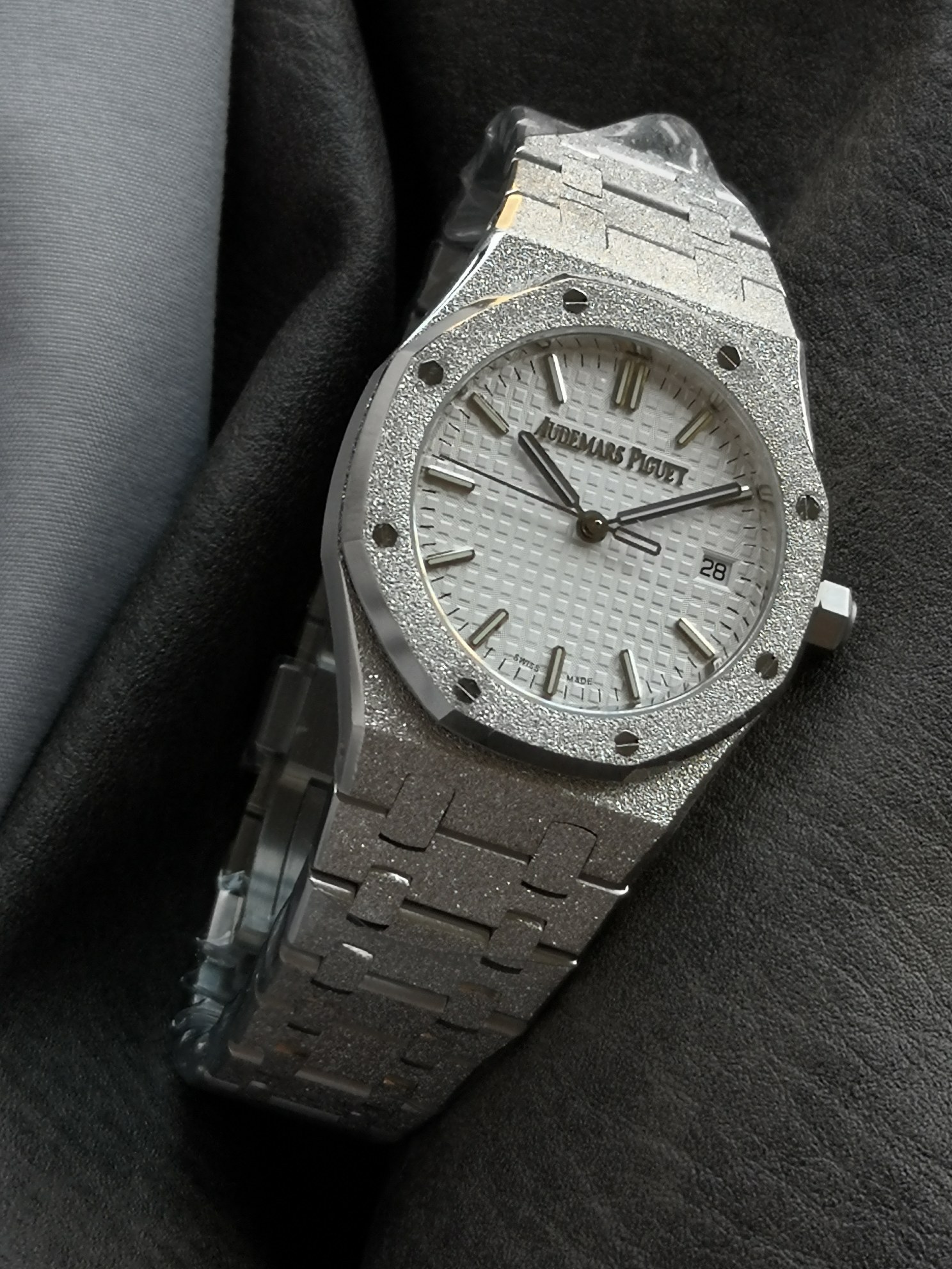 Audemars Piguet Omfaudemars 77350 77351 Mechanical Diameter34 watch Case Calibre 5800automatic Windingmovement, Rose Gold Plated steel Strap Dial Luminous Size