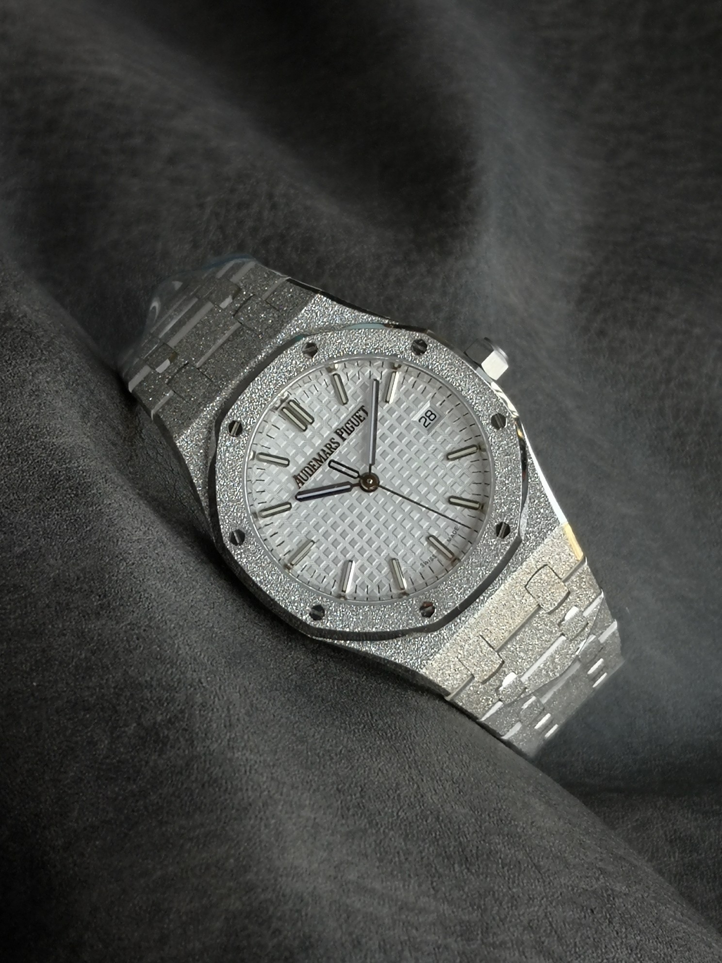 Audemars Piguet Omfaudemars 77350 77351 Mechanical Diameter34 watch Case Calibre 5800automatic Windingmovement, Rose Gold Plated steel Strap Dial Luminous Size