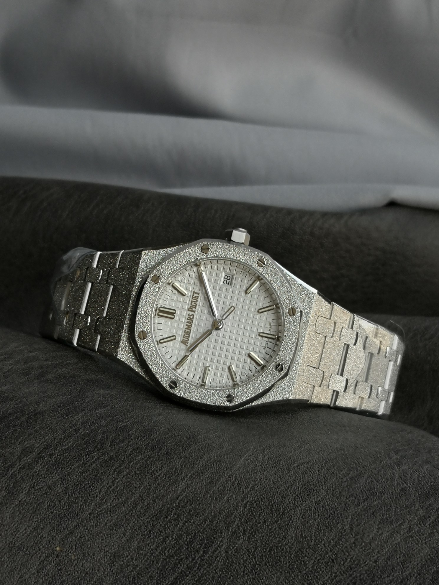 Audemars Piguet Omfaudemars 77350 77351 Mechanical Diameter34 watch Case Calibre 5800automatic Windingmovement, Rose Gold Plated steel Strap Dial Luminous Size