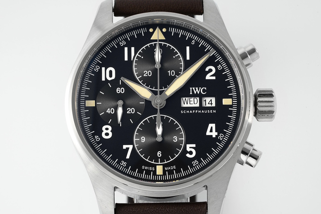 Iwc Zf V2 Iwc3777 Chronograph ,movement Original, ,watch Case Top 7750 Hands