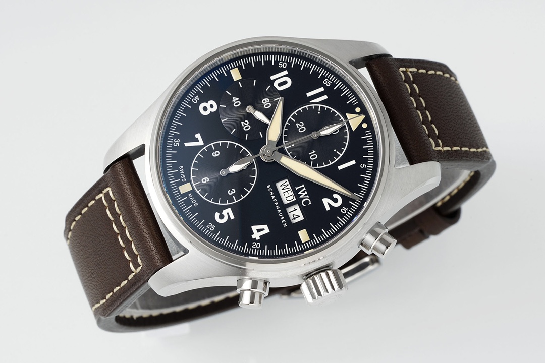 Iwc Zf V2 Iwc3777 Chronograph ,movement Original, ,watch Case Top 7750 Hands