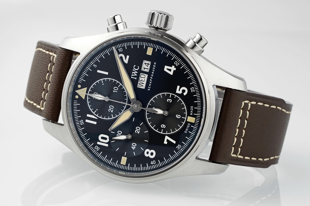 Iwc Zf V2 Iwc3777 Chronograph ,movement Original, ,watch Case Top 7750 Hands