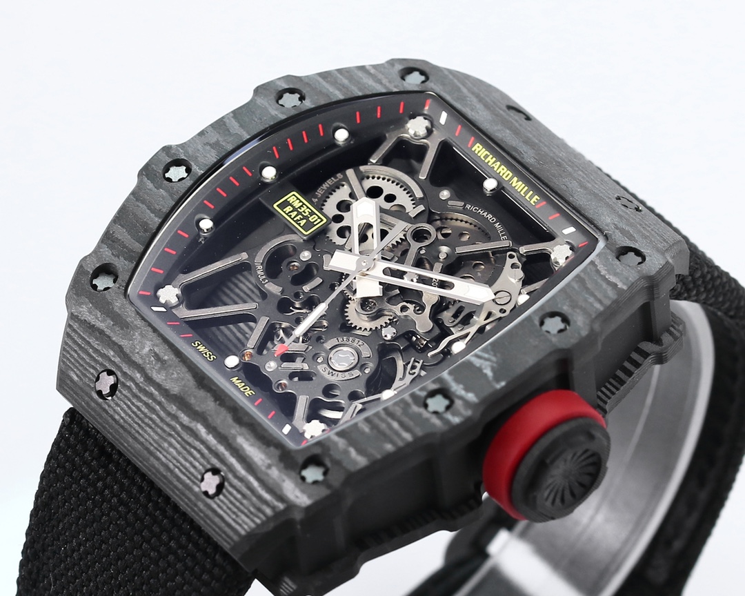 Richard Mille Bbr Millerm 35-01 Rafael Nadal 1 movement: Originalrmul3 2watch Case: Ntptoriginal ,gram 50g, ,cnc Watch Original 3watch Dial: Crystal: Strap: Clasp