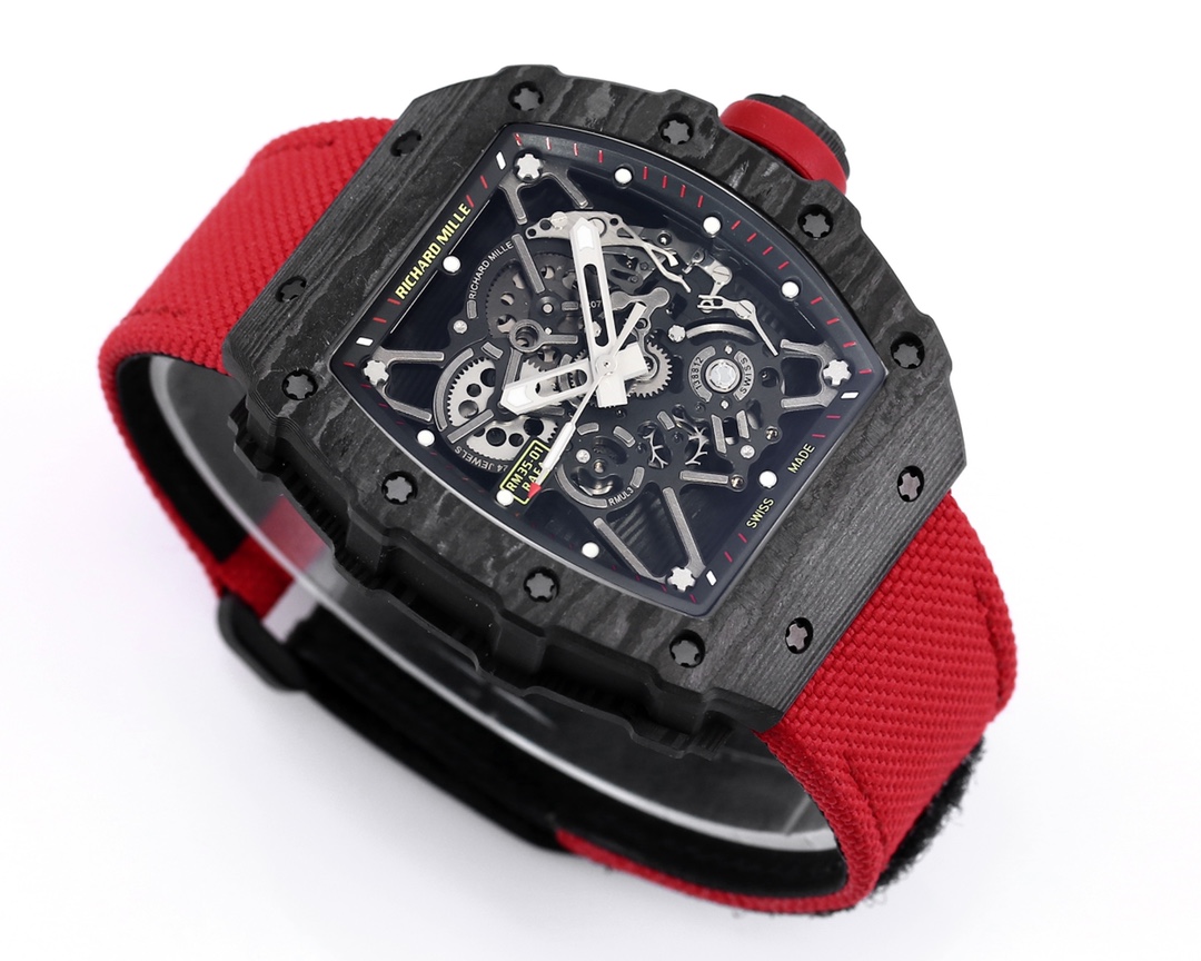 Richard Mille Bbr Millerm 35-01 Rafael Nadal 1 movement: Originalrmul3 2watch Case: Ntptoriginal ,gram 50g, ,cnc Watch Original 3watch Dial: Crystal: Strap: Clasp