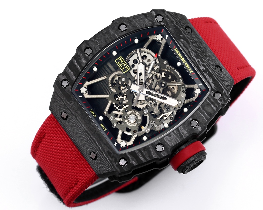 Richard Mille Bbr Millerm 35-01 Rafael Nadal 1 movement: Originalrmul3 2watch Case: Ntptoriginal ,gram 50g, ,cnc Watch Original 3watch Dial: Crystal: Strap: Clasp