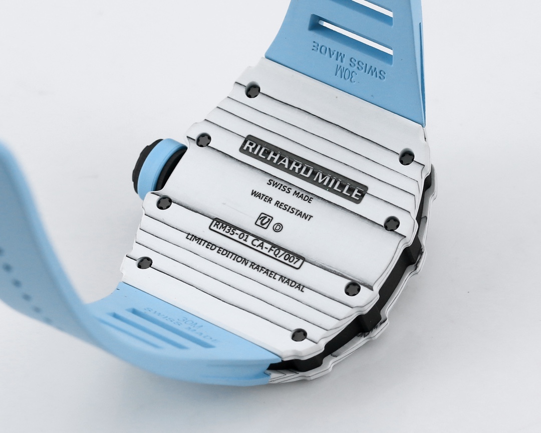 Richard Mille Bbr Millerm 35-01 Rafael Nadal 1 movement: Originalrmul3 2watch Case: Ntptoriginal ,gram 50g, ,cnc Watch Original 3watch Dial: Crystal: Strap: Clasp