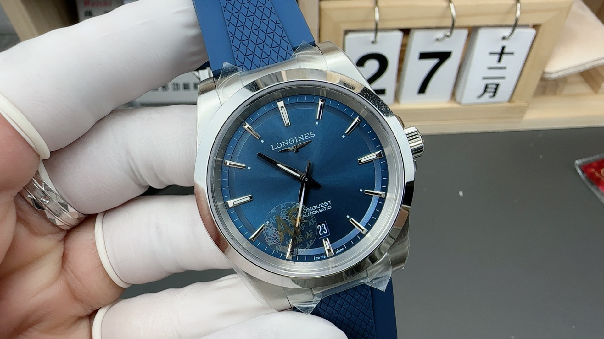 Af-longineslongines 41 mm Mechanical Movement:2824,2892 Case Diameter:41 Watch Dial: Luminouswatch Hands, Luminous Crystal ,rose Gold Platedwatch Strap: Waterproof :100