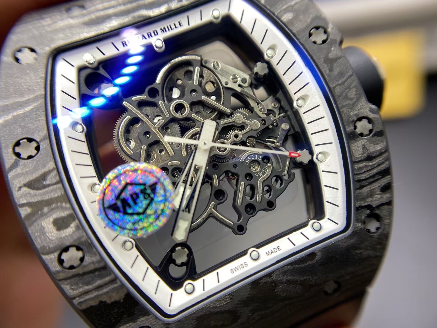 Richard Mille Aps Rm055 Watch Clasp Titanium Rmul2v2 Movement Case Strap