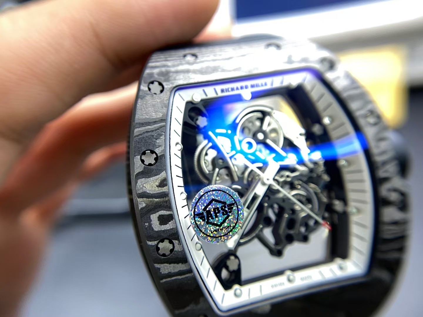 Richard Mille Aps Rm055 Watch Clasp Titanium Rmul2v2 Movement Case Strap