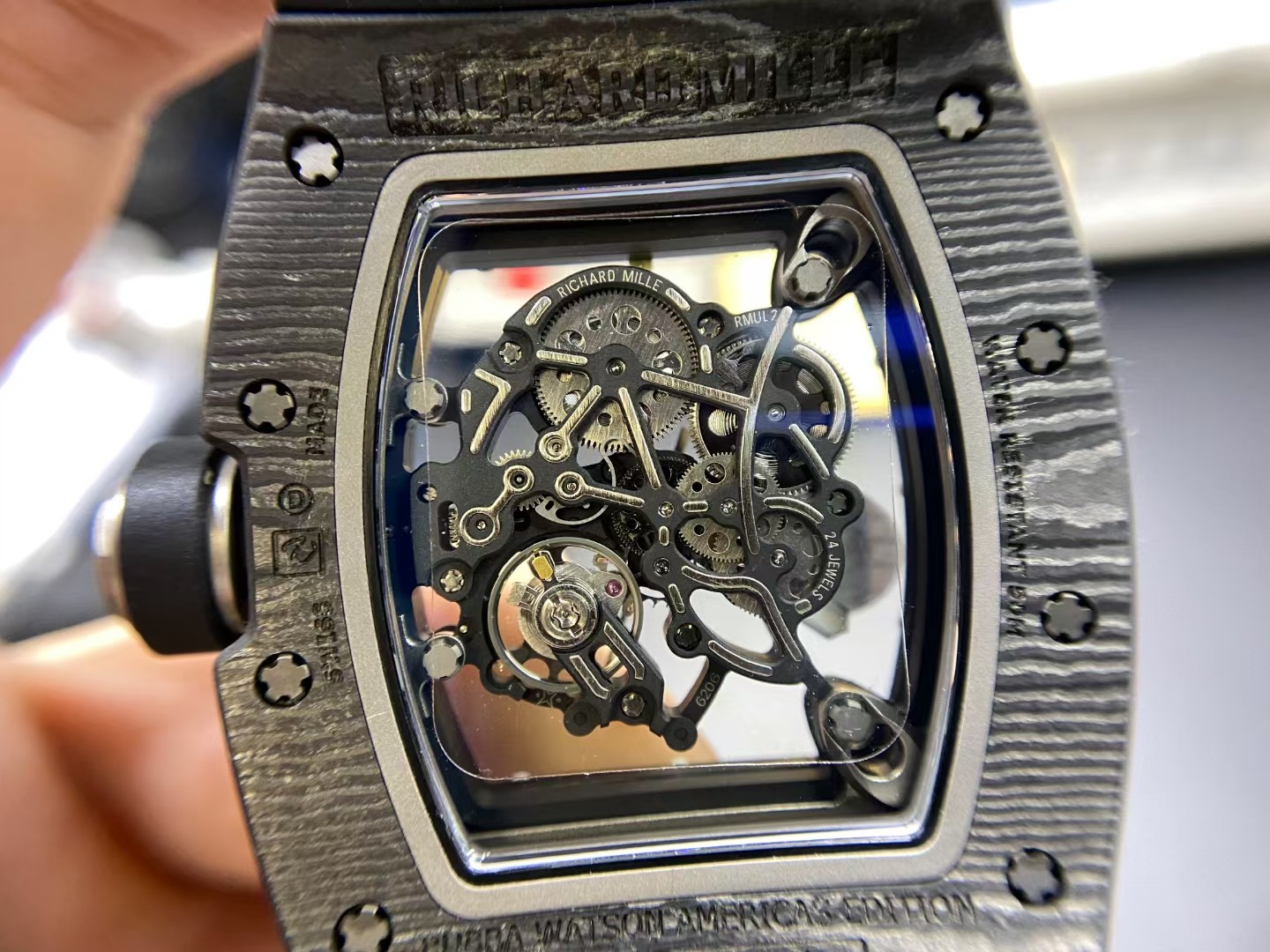 Richard Mille Aps Rm055 Watch Clasp Titanium Rmul2v2 Movement Case Strap