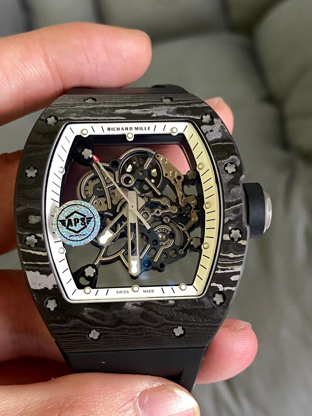 Richard Mille Aps Rm055 Watch Clasp Titanium Rmul2v2 Movement Case Strap